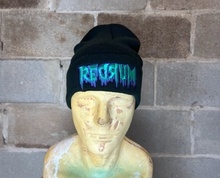 Load image into Gallery viewer, Green and Black Beanie
